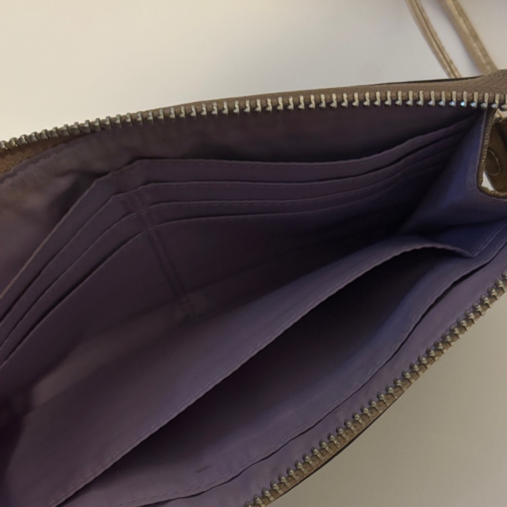 Coach Gold Signature Wristlet Clutch - Picture 7 of 9